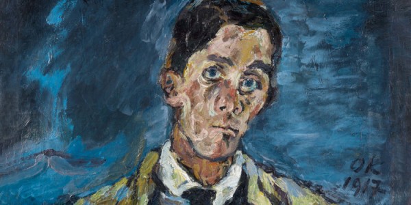 Oskar Kokoschka - Autoportrait (détail), 1917 - Huile sur toile. Photo Patrick Schwarz © Fondation Oskar Kokoschka / Adagp, Paris 2022