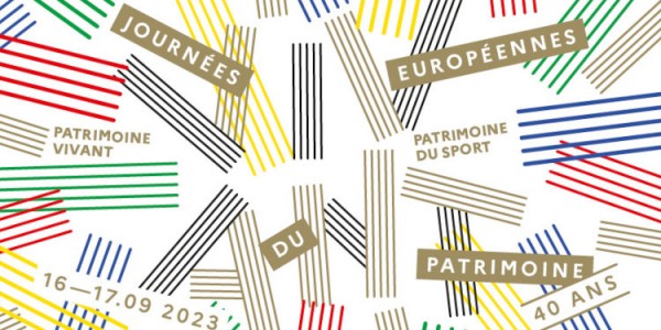 Affiche des Journées Européennes du Patrimoine 2023, 40e édition