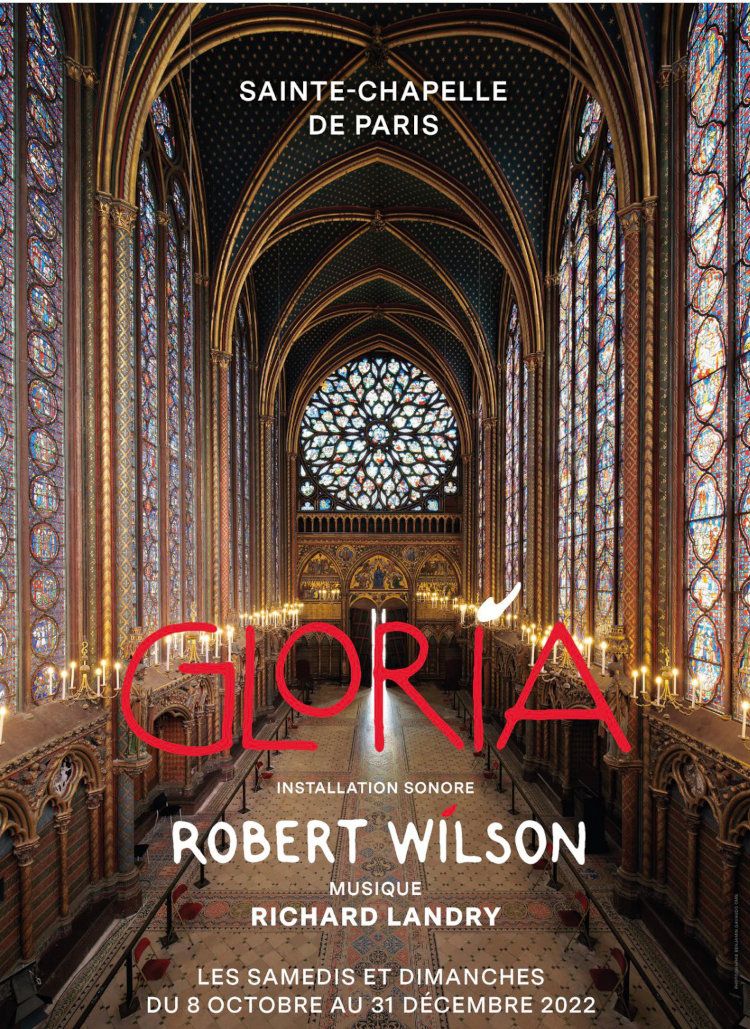 Affiche Gloria - Robert Wilson - Sainte-Chapelle