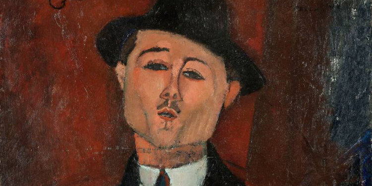 Amedeo Modigliani, Paul Guillaume, Novo Pilota, en 1915 Musée de l'Orangerie	© RMN-Grand Palais (Musée de l'Orangerie) / Hervé Lewandowski