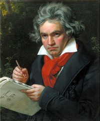 Ludwig van Beethoven, portrait à l’huile de Joseph Carl Stieler, 1819