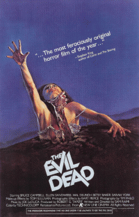 Affiche du film Evil Dead - Réalisation Sam Raimi