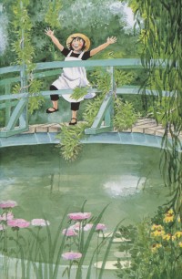 Linnéa dans le jardin de Monet