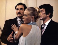Vittorio Gassman, Nina van Pallandt (Regina Corelli), Gigi Proietti (Dino Corelli)