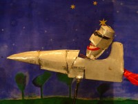 Polichinelle et les extraterrestres - Marionnettes du parc Georges Brassens