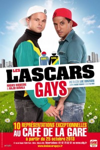Les Lascars gays : Affiche au Café de la Gare
