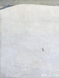 Cuno Amiet (1868-1961), Paysage de neige, dit aussi Grand hiver 1904, Huile sur toile H. 178 ; L. 235 cm, Paris, musée d'Orsay, Acquis avec la participation de la fondation Meyer et d'un mécénat privé en souvenir de Maurice et Betty Robin, 1999