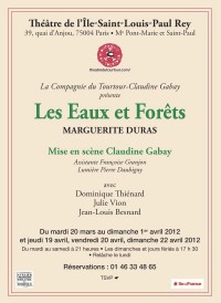 Les Eaux et forêts au Théâtre de l'Île Saint-Louis