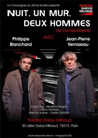 Nuit, un mur, deux hommes : Affiche au Théâtre Darius Milhaud