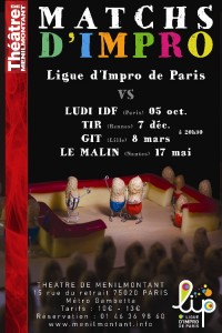 Matchs d'improvisations LIP au Théâtre de Ménilmontant