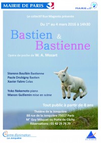 Bastien, Bastienne : Affiche
