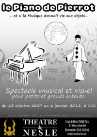 Le Piano de Pierrot au Théâtre de Nesle : Affiche