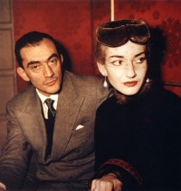 Luchino Visconti et Maria Callas à La Scala, 1954