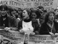 Manifestation de femmes, 1968