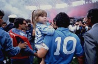 Diego Maradona avec sa fille