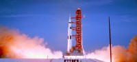 Lancement de la fusée Saturn V transportant l'équipage d’Apollo 11