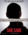 Affiche She Said - Réalisation Maria Schrader