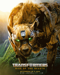 Cheetor - Affiche du film Transformers: Rise of the Beasts - Réalisation Steven Caple Jr.
