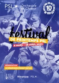 Les Festival de Printemps PSL - Affiche