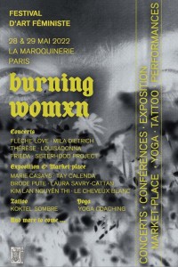 Burning Womxn à la Maroquinerie - Affiche