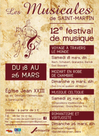 Les Musicales de Saint-Martin - Affiche