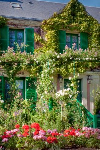 Maison de Claude Monet et géranium