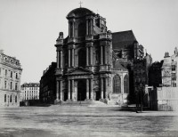 Vue de la façade au milieu du XIXe siècle (photographie d'Édouard Baldus, entre 1852 et 1857)
