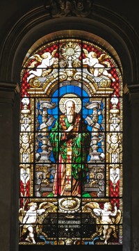 Vitrail (Saint Denis l'aréopagyte, évêque d'Athènes)