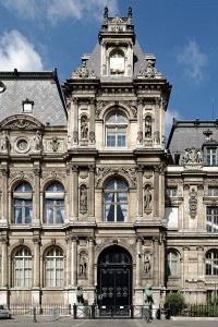 Détail de la façade de l'Hôtel de Ville