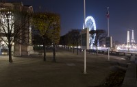 Jardin des Tuileries, de nuit