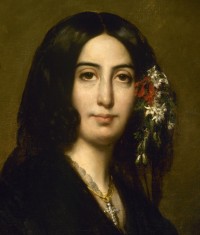 Auguste Charpentier (1813-1880), Détail du portrait de George Sand(1804-1876), 1837.