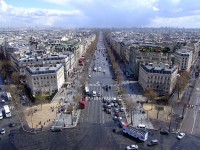 Avenue des Champs-Élysées vue depuis l'Arc de Triomphe