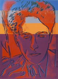 Jean Cocteau par  Andy Warhol vers 1983 Maison Jean Cocteau, depot de la Fondation Pierre Berge – Yves Saint Laurent