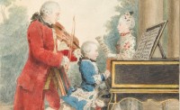 Louis Carrogis dit Carmontel, Leopold Mozart, Père de Marianne Mozart, virtuose âgée de onze ans et de J. G. Wolfgang Mozart Compositeur et Maitre de Musique âgé de sept ans, 1764
