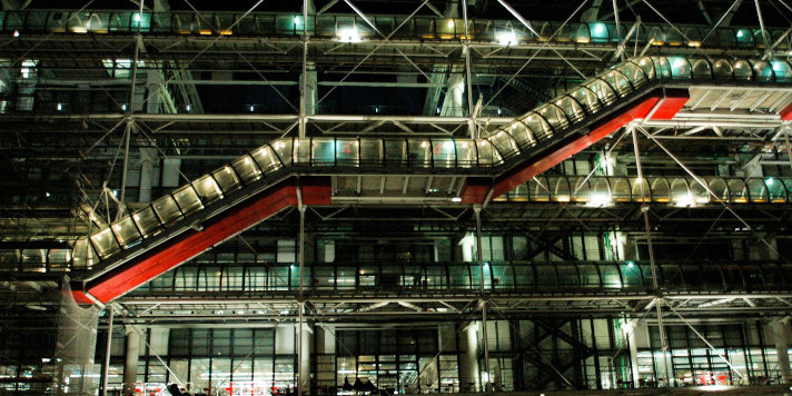 Centre Pompidou en nocturne