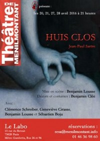 Huis Clos au Théâtre de Ménilmontant