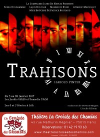 Trahisons au Théâtre La Croisée des Chemins