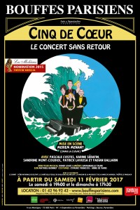 Cinq de cœur : Le concert sans retour au Théâtre des Bouffes Parisiens 
