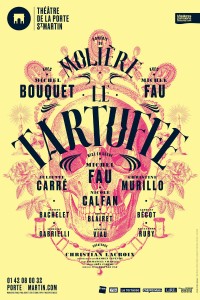 Le Tartuffe au Théâtre de la Porte Saint-Martin, avec Michel Bouquet et Michel Fau