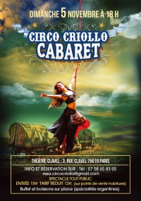 Circo Criollo cabaret au Théâtre Clavel