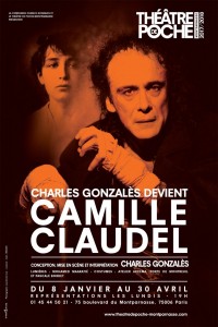 Charles Gonzalès devient Camille Claudel au Théâtre de Poche-Montparnasse
