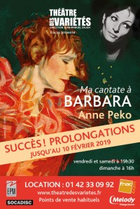 Ma cantate à Barbara au Théâtre des Variétés
