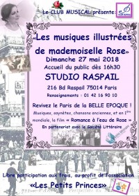 Les Musiques illustrées de mademoiselle Rose au Studio Raspail
