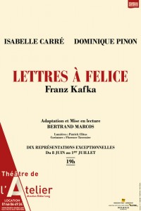 Lettres à Felice au Théâtre de l'Atelier