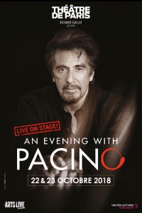 An Evening with Pacino au Théâtre de Paris