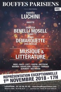 Fabrice Luchini : Musique et littérature au Théâtre des Bouffes Parisiens
