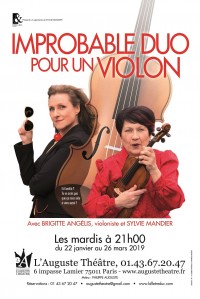 Improbable duo pour un violon à L'Auguste Théâtre