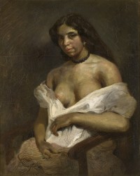 Eugene Delacroix (1798-1863)
Étude d’après le modèle Aspasie, vers 1824-1826
Huile sur toile, 81 × 65 cm