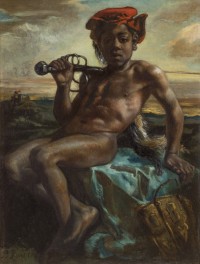 Pierre Puvis de Chavannes (1824-1898)
Jeune Noir à l'épée, 1848-1849
Huile sur toile, 105 × 73 cm
