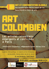 Art colombien — « Art et confrontation globale : une nouvelle façon d'écrire l'avenir de l'art » à la Galerie Bridaine
